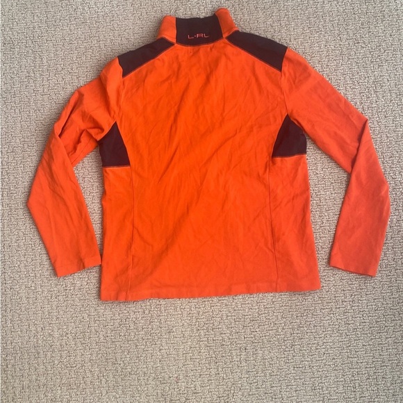 LRL Lauren Active Ralph Lauren Quarter Zip Sweatshirt Pullover Large - Picture 8 of 12